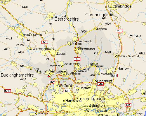 Hemel Hempstead carte